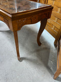 Asian Style Carved Coffee Table with Protective Glass