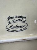 Ambiance Collections Fleur Rustique Rectangular Platter