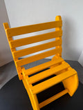 Mustard Yellow Painted Vintage Wooden Child’s Chair