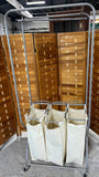 Lightweight Clothing Rack with Laundry Sorting Bins