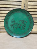 Greek Style Green And Black Platter