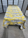 Williams Sonoma Yellow Toile de Jouy Fabric Table Cloth, 68"x90"