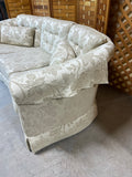 Curved Sofa, Unbranded, Cream/Champagne Color Tone***HEAVY ITEM***