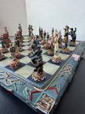 Civil War Resin Chess Set in Box