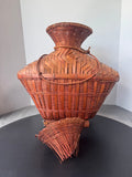 Filipino Woven Bamboo Fishing Trap Basket