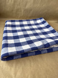 Blue Gingham Square Tablecloth
