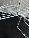Trio of Vinyl Coated Metal Shelf Organizers