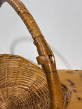 Wicker Magazine Holder Basket