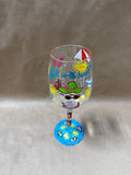 Life Is A Beach Lolita Wine Glass With Case
