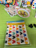 Mickey Mouse Cooler with Assorted Paper Products, Cups and Corn on Cob Holders