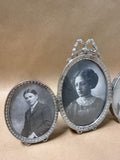 Triple Oval Silver Ornate Picture Frame
