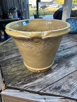 C-Yellow Glazed Terracotta Planter Saucer