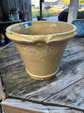 C-Yellow Glazed Terracotta Planter Saucer
