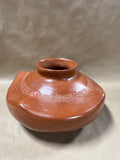 Mexican Red Clay Wavy Vase