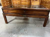 Glass/Wood Coffee Table with Display