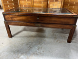 Glass/Wood Coffee Table with Display