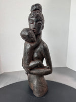 Signed Leonardo Art Works Mother & Child Sculpture