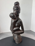 Signed Leonardo Art Works Mother & Child Sculpture