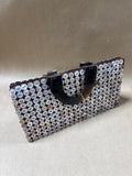 Button Handbag With Handles