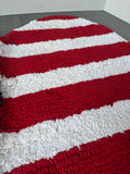 American Flag Heart Pile Bathroom Rug