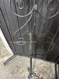 Black Metal Scroll Vintage Dress Form