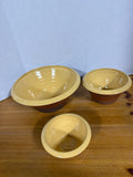 Wisconsin Pottery Mixing Bowls - Set Of 3