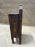 Handmade Footed Clock With Hidden Compartment WORKS