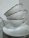 43-Piece Noritake 6441 Whitebrook China Set