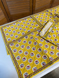 Yellow Floral Williams Sonoma Placemats And Oven Mitts - 6 Pieces