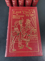 6-Volume Complete Set of Baroness Orczy Pimpernel Easton Press Collector’s Edition Leather Bound Hardcover Books