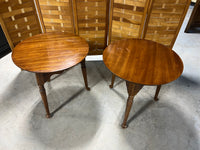 Hammary Pair of Round Side Tables