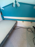 Turquoise Painted King Headboard, No Frame