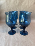 Blue Wine Goblets - Set Of 6