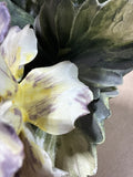 Capodimonte Floral Candle Holders - Pair READ DESCRIPTION