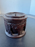 6-Piece Hand Carved Wooden Elephant Coasters in Box