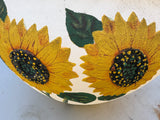 Large Pottery Planter w/Sunflower Embellishments