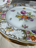 6-Piece Schumann Germany Empress Dresden Flowers Salad Plate Set