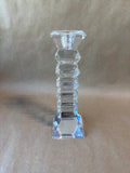 Rogaška Crystal Geometric Faceted Candlestick Holder
