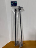 Black Ball Curtain Rods 28”-48” - Appears Unused - Set Of 2