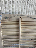 Shabby Chic Distressed Cream Hanging Shutter Decor