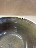(C) Small Earth Tone Stoneware Pottery Bowl