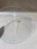 Round Clear Glass Space Needle Plate 1978 - 1982
