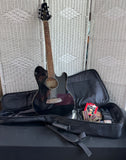 Ibanez TCY10E Talman Black Acoustic Electric Guitar with Accessories & Soft Case AS IS (READ DESCRIPTION CAREFULLY)