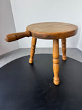Wooden Vintage 3-Legged Milking Stool