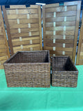 Square & Rectangle Baskets, 2 pc