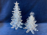 Pair of Plastic Icicle Christmas Trees