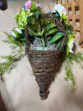 Floral Cornucopia Hanging Basket