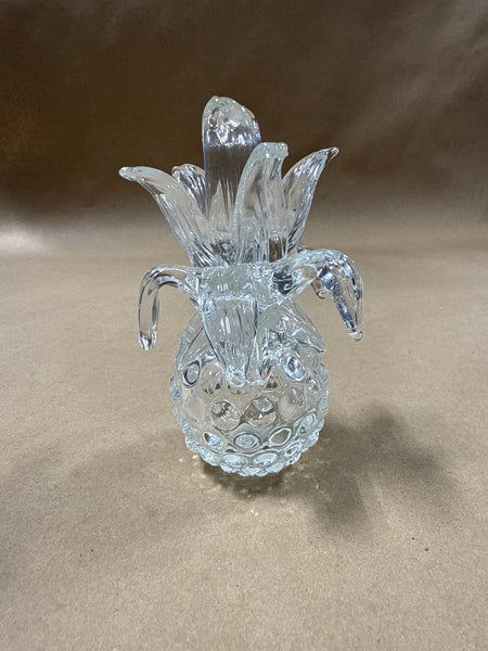 Clear Glass Pineapple Decor