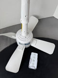 Bell + Howell Socket Breeze White Fan Light with Extender & Remote (WORKS) (2 AVAILABLE—PRICED INDIVIDUALLY AT $25 EACH)