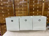 Cream Color Collapsable Fabric Storage Cube/Bins, Set of 3